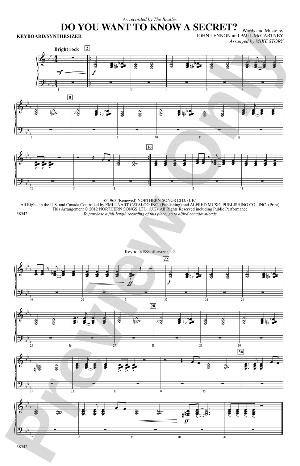 Do You Want to Know a Secret?: Keyboard/Synthesizer