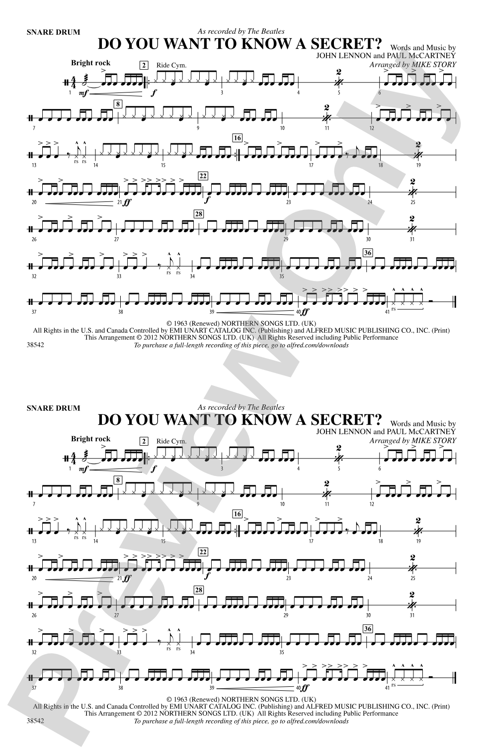Do You Want to Know a Secret?: Snare Drum