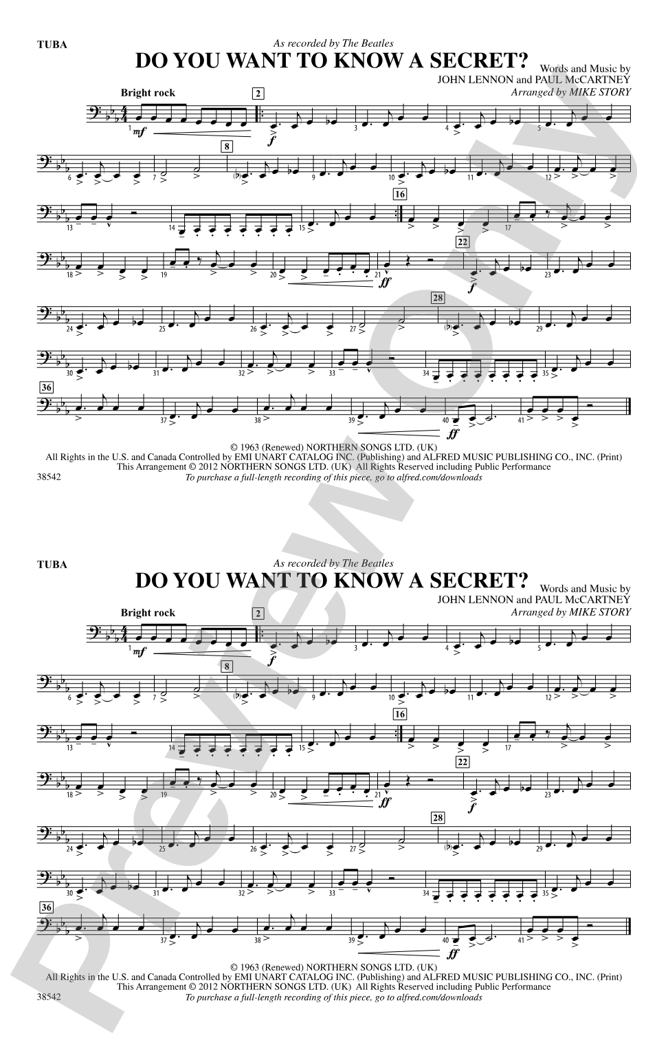 Do You Want to Know a Secret?: Tuba