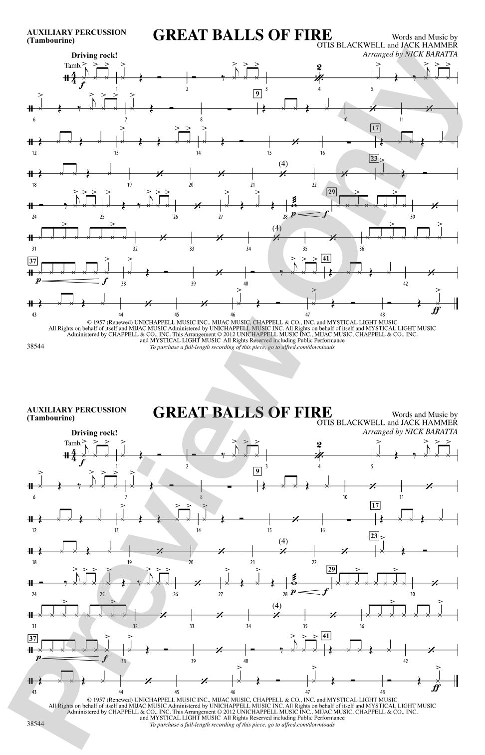 Great Balls of Fire: Auxiliary Percussion