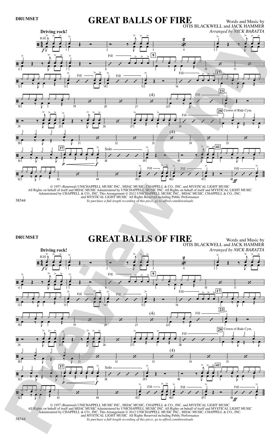 Great Balls of Fire: Drumset