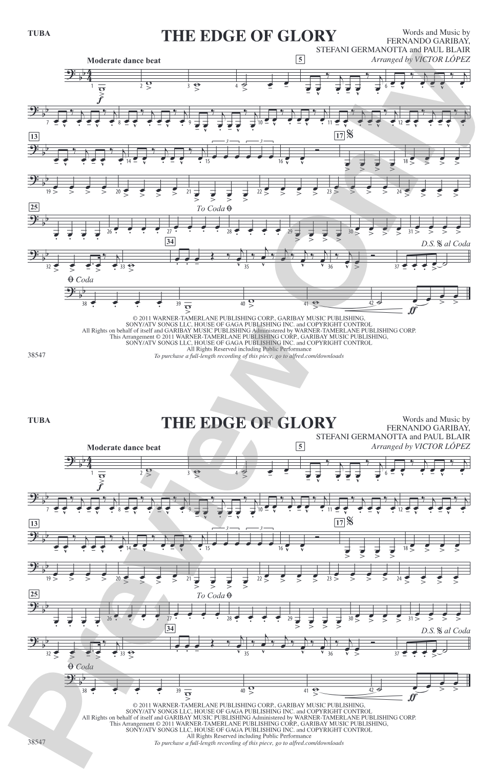The Edge of Glory: Tuba