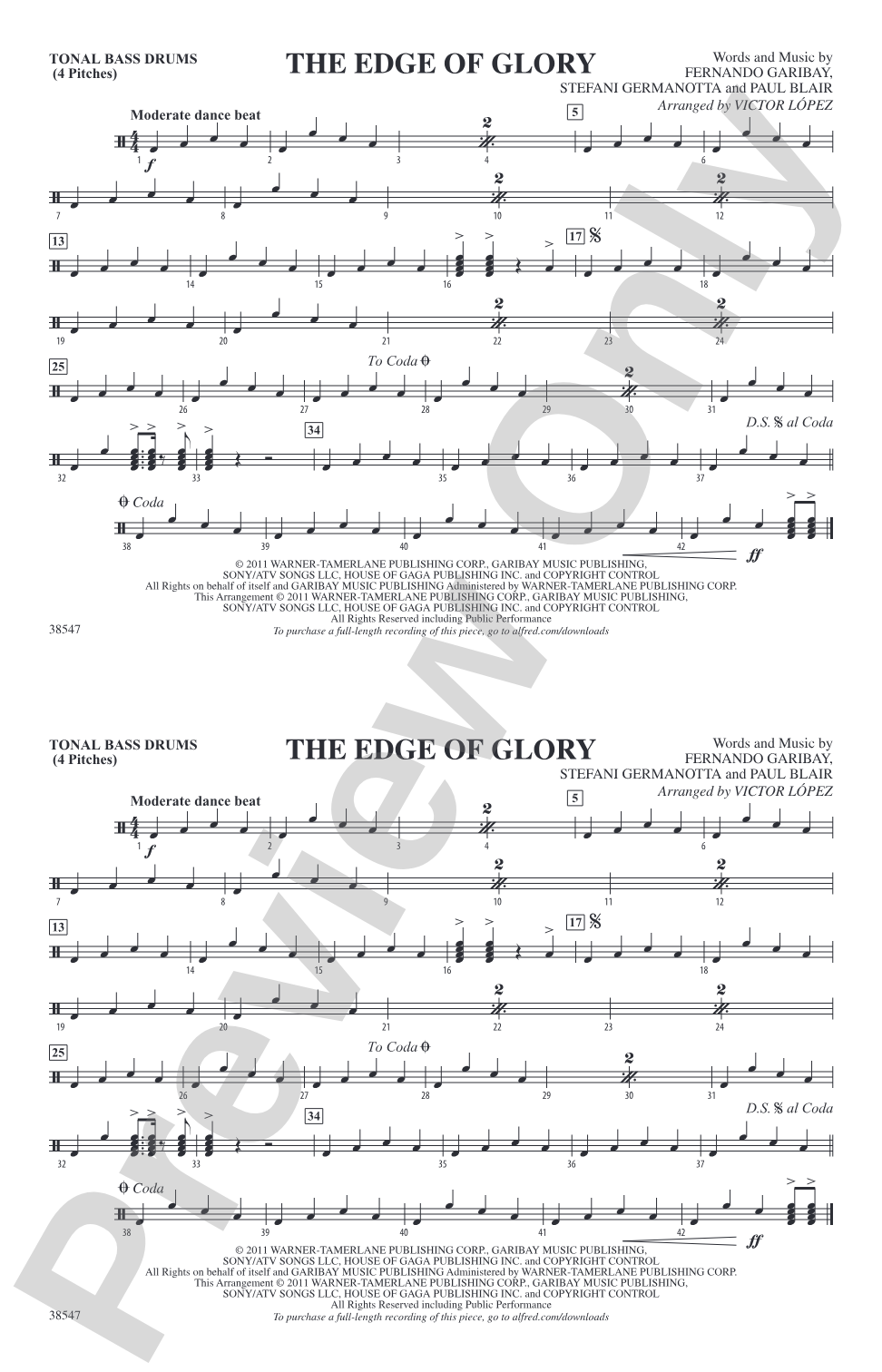 The Edge of Glory: Tonal Bass Drum
