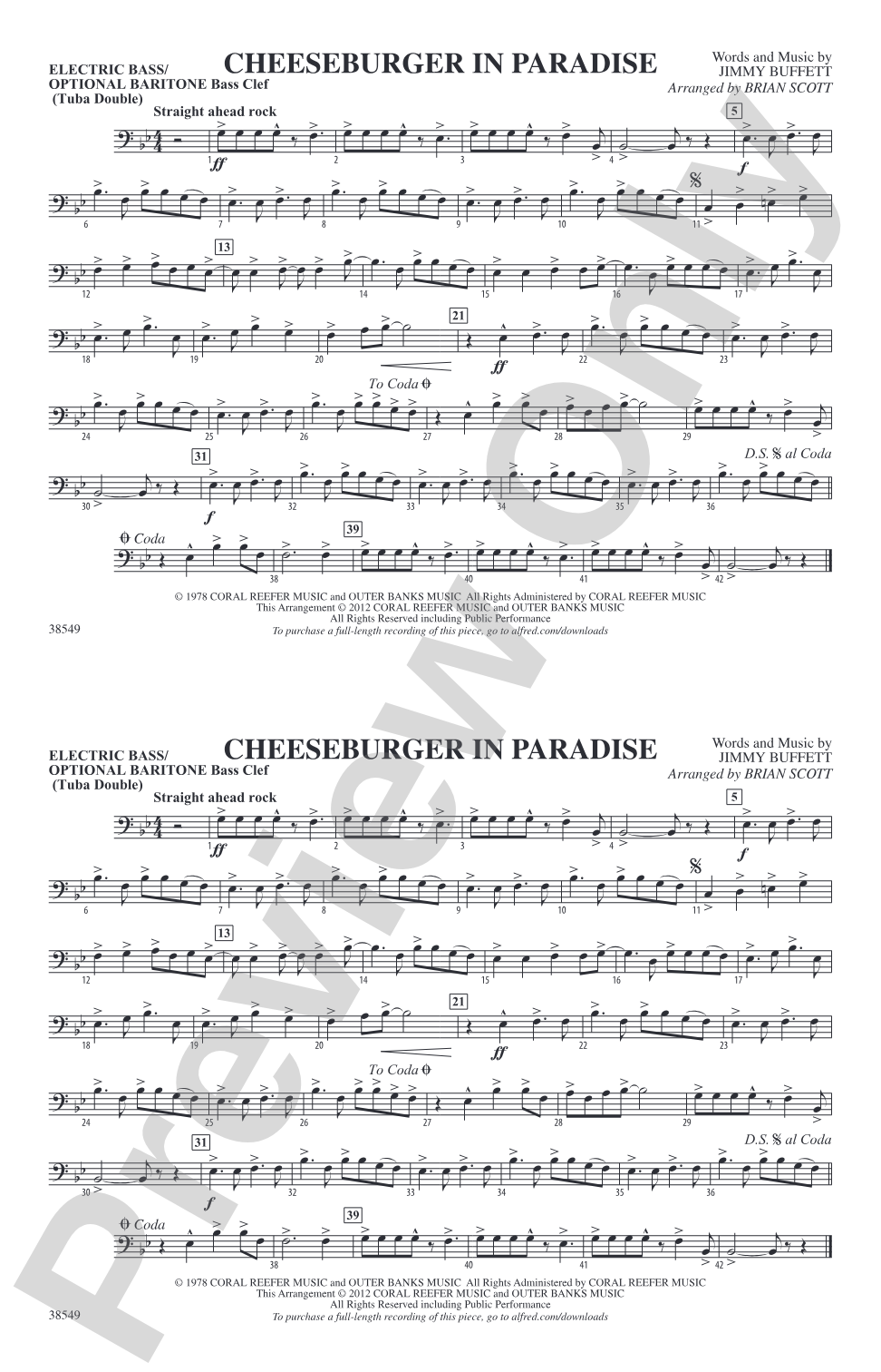 Cheeseburger in Paradise: Electric Bass