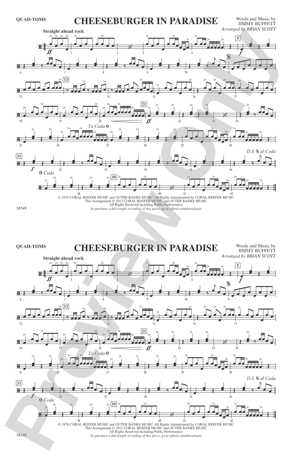 Cheeseburger in Paradise: Quad-Toms