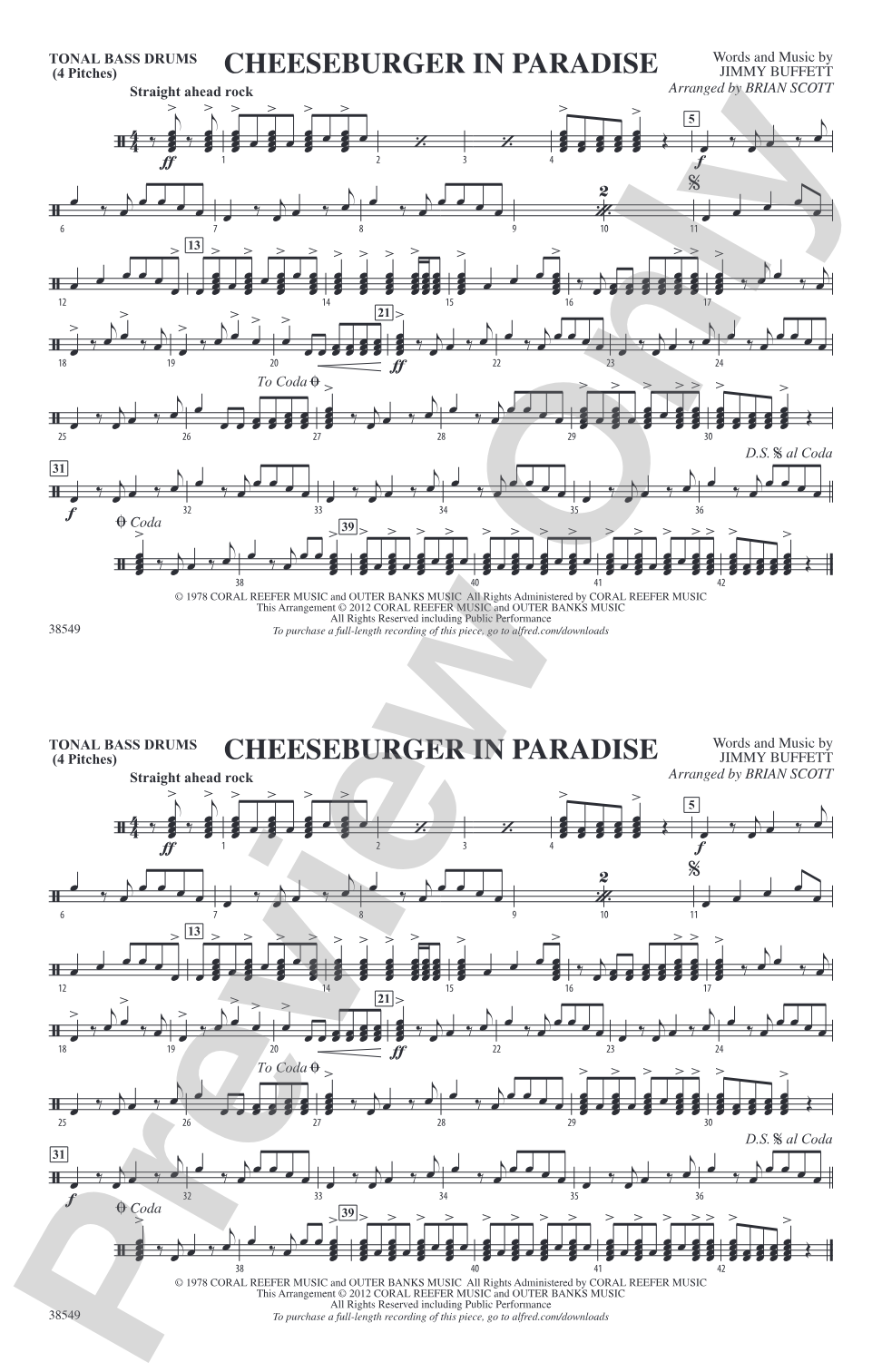 Cheeseburger in Paradise: Tonal Bass Drum