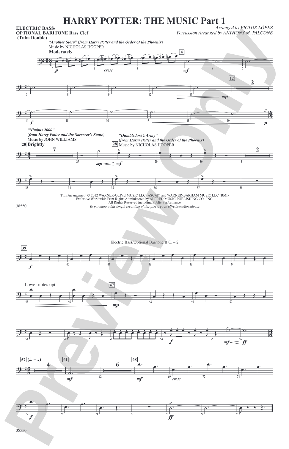 Harry Potter: The Music, Part 1: Electric Bass