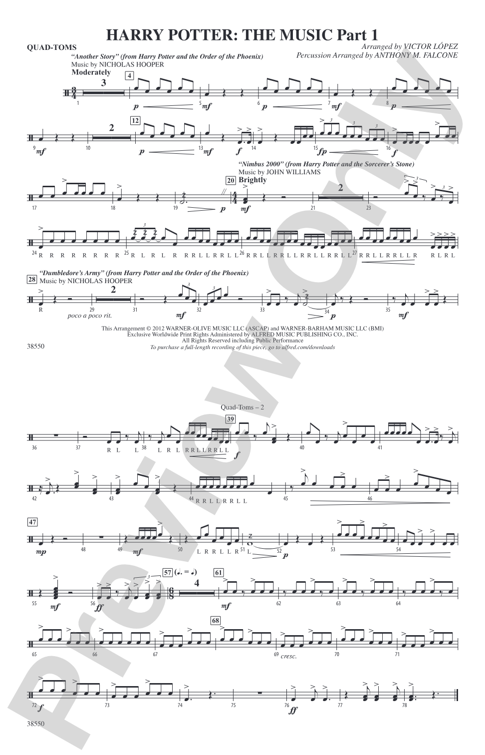 Harry Potter: The Music, Part 1: Quad-Toms