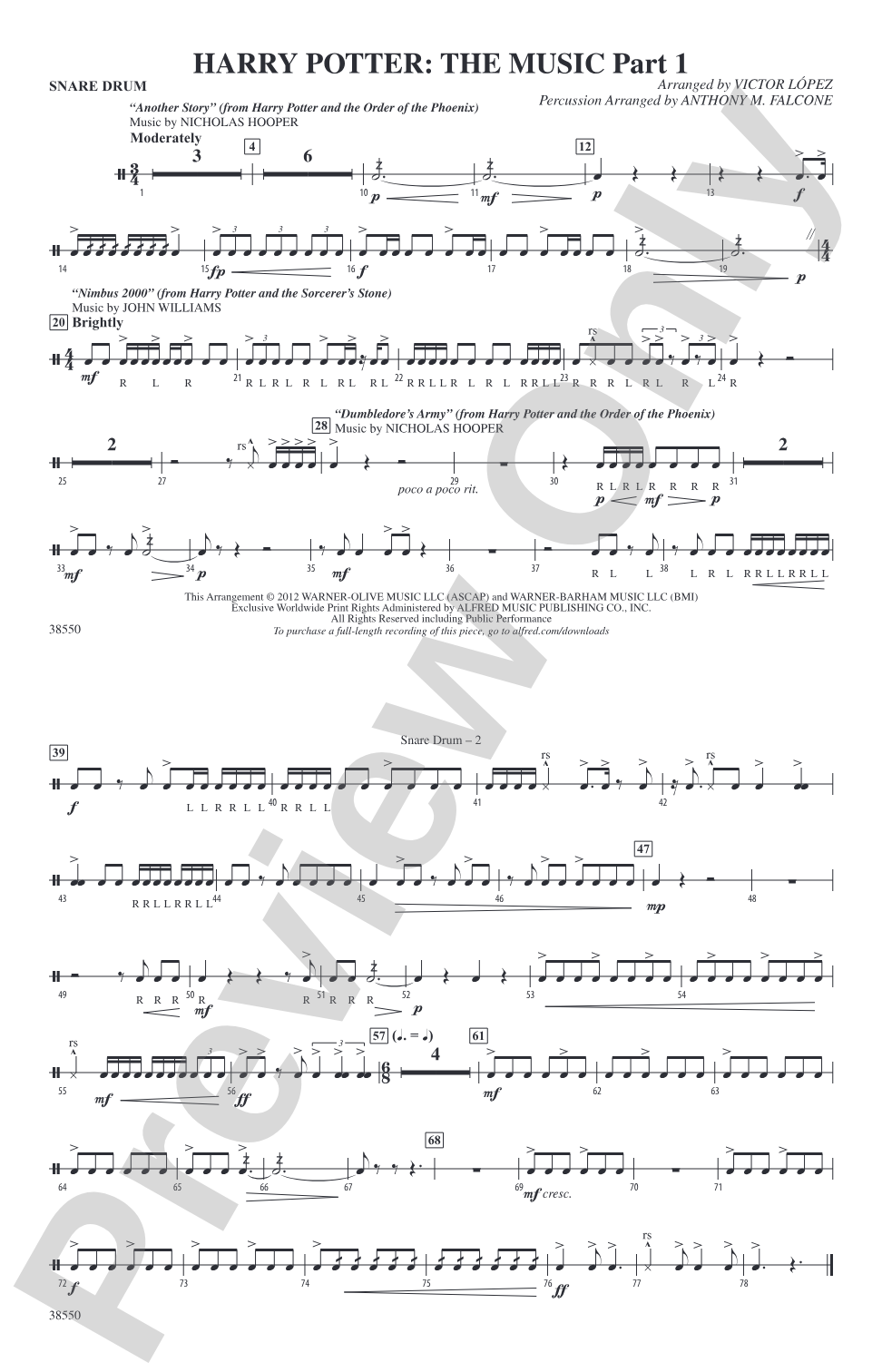 Harry Potter: The Music, Part 1: Snare Drum