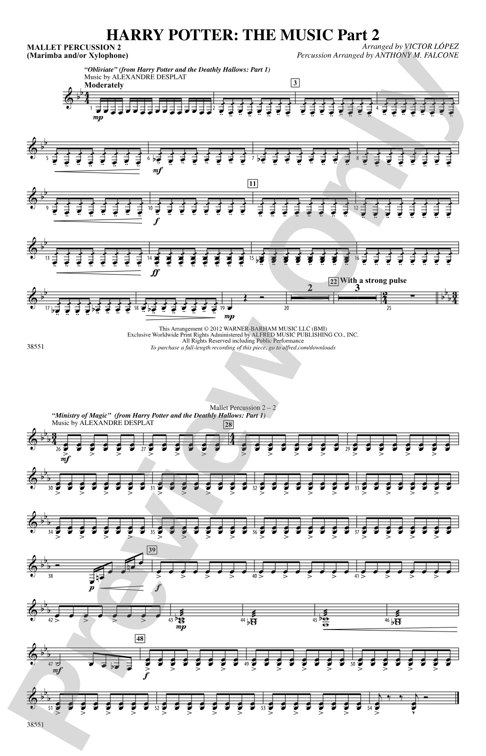 Harry Potter: The Music, Part 2: 2nd Mallet Percussion