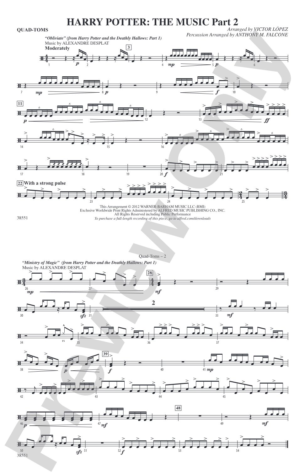 Harry Potter: The Music, Part 2: Quad-Toms