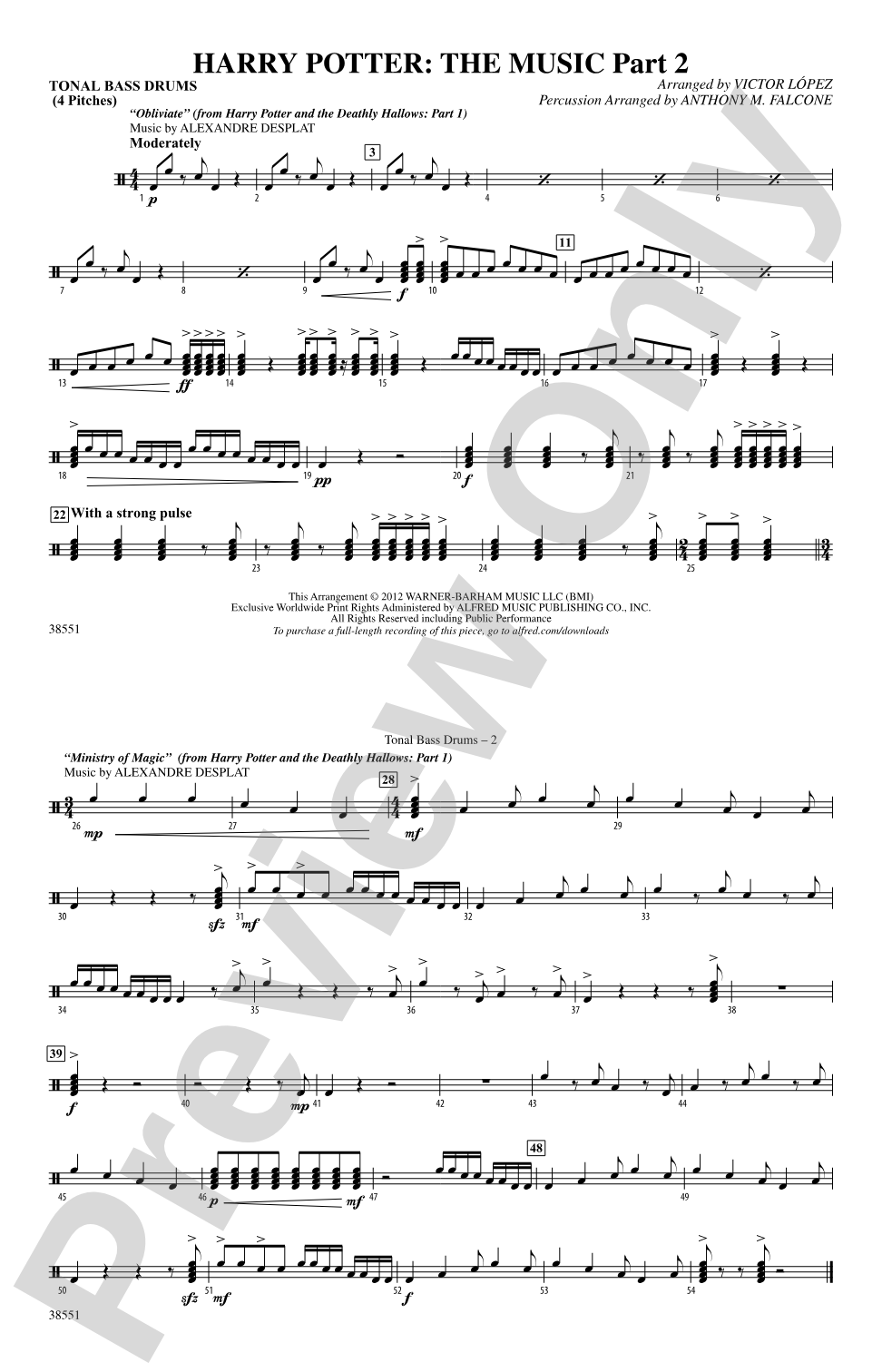 Harry Potter: The Music, Part 2: Tonal Bass Drum