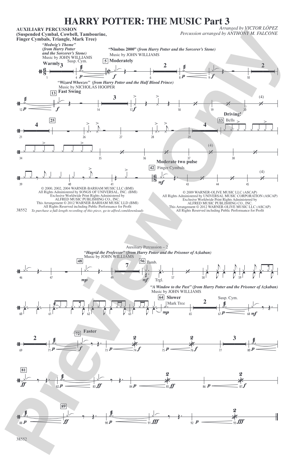 Harry Potter: The Music, Part 3: Auxiliary Percussion