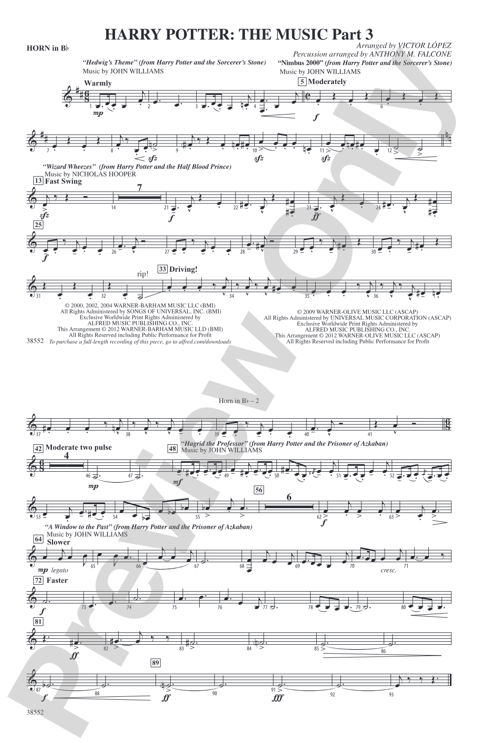 Harry Potter: The Music, Part 3: Horn in B flat