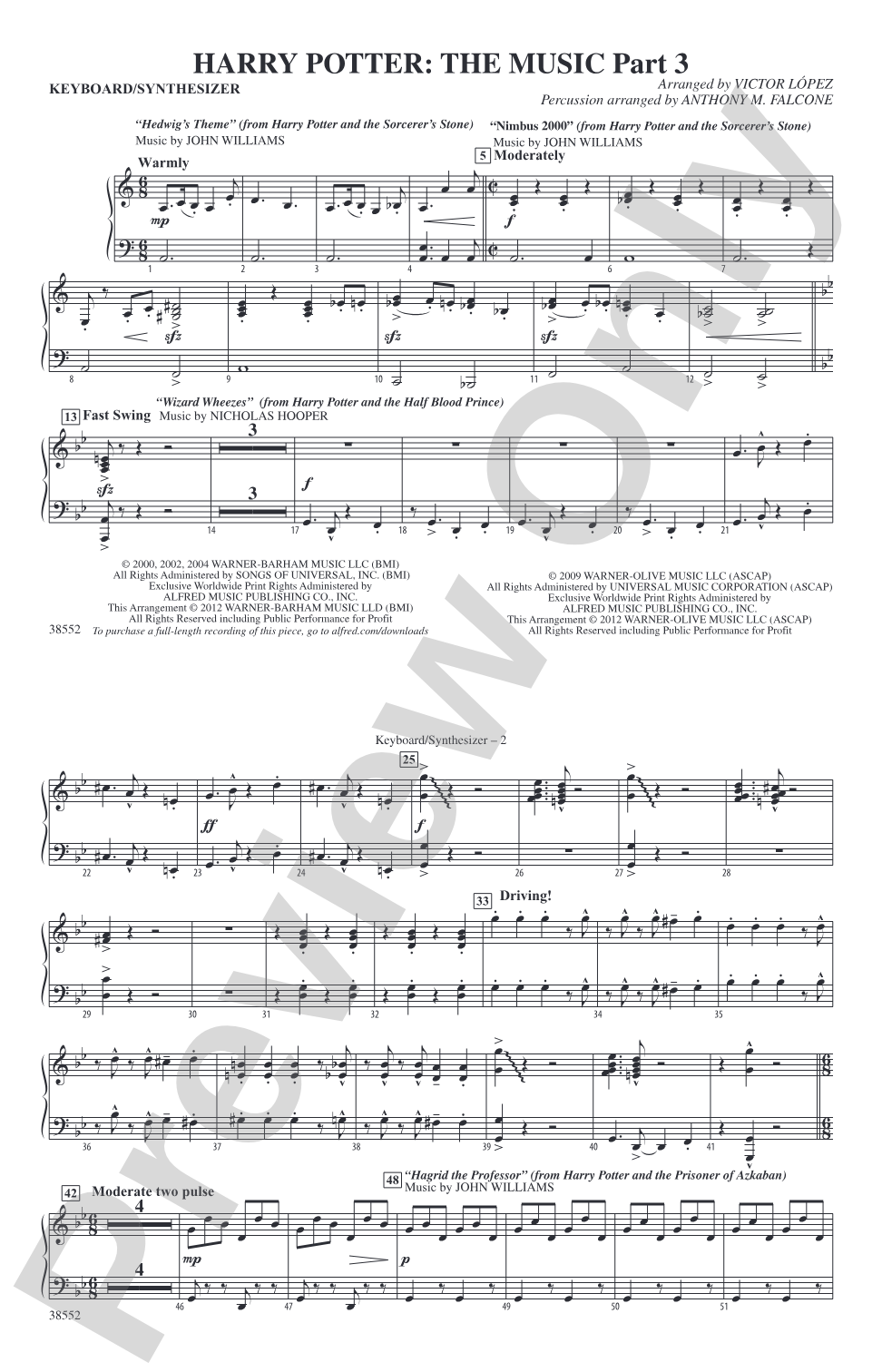 Harry Potter: The Music, Part 3: Keyboard/Synthesizer
