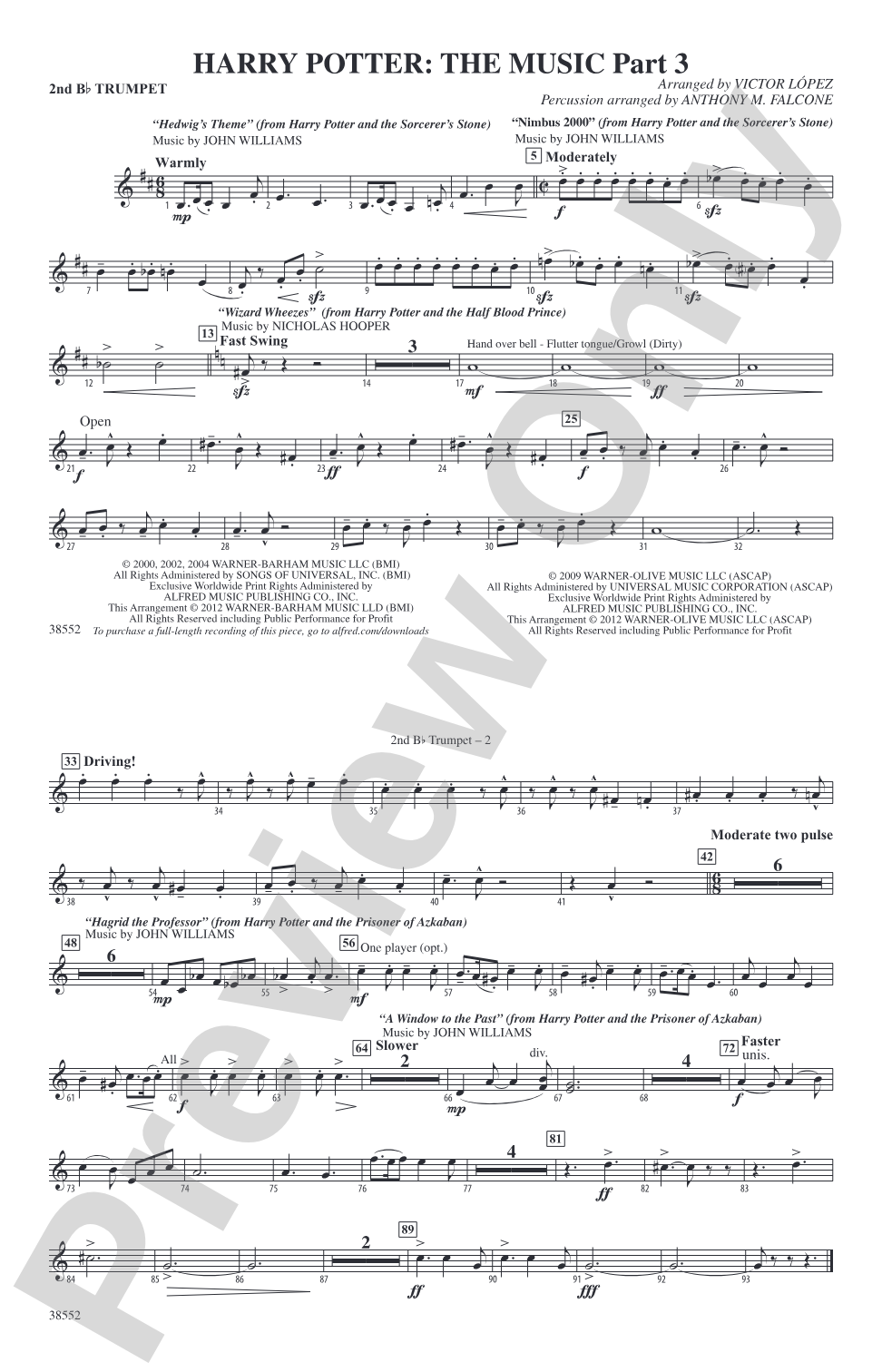 Harry Potter: The Music, Part 3: 2nd B-flat Trumpet
