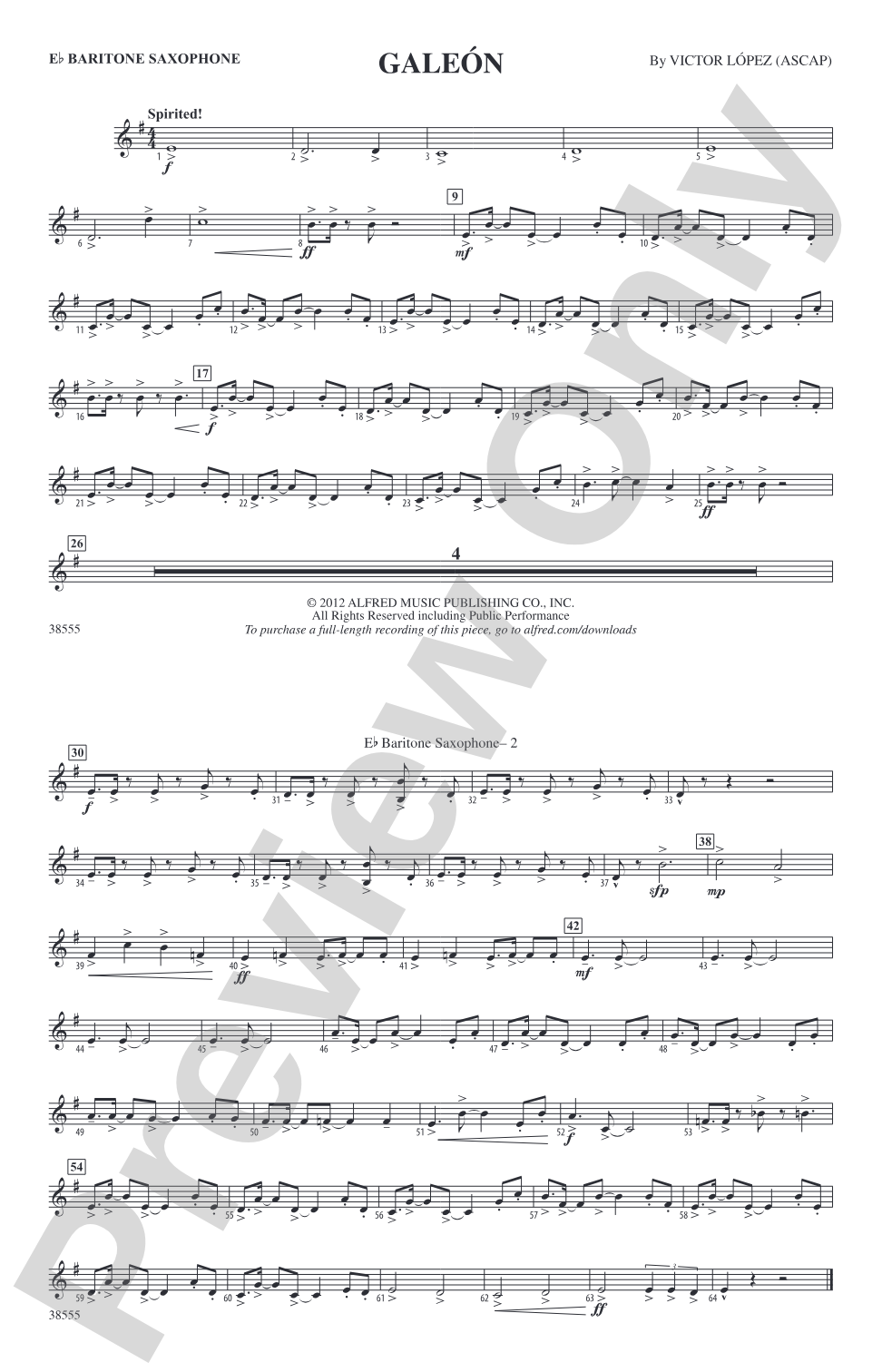 Galeón: E-flat Baritone Saxophone