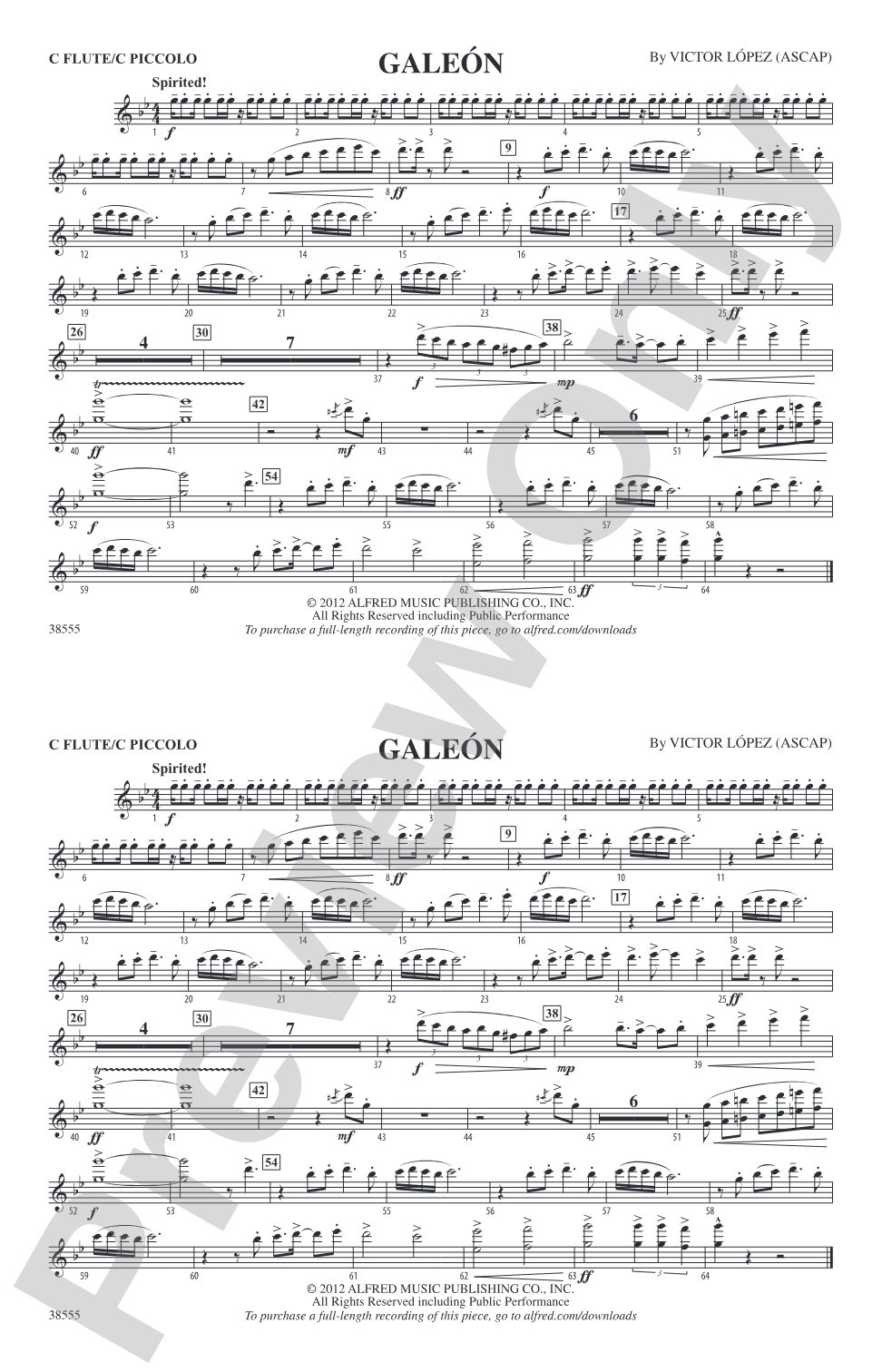 Galeón: Flute