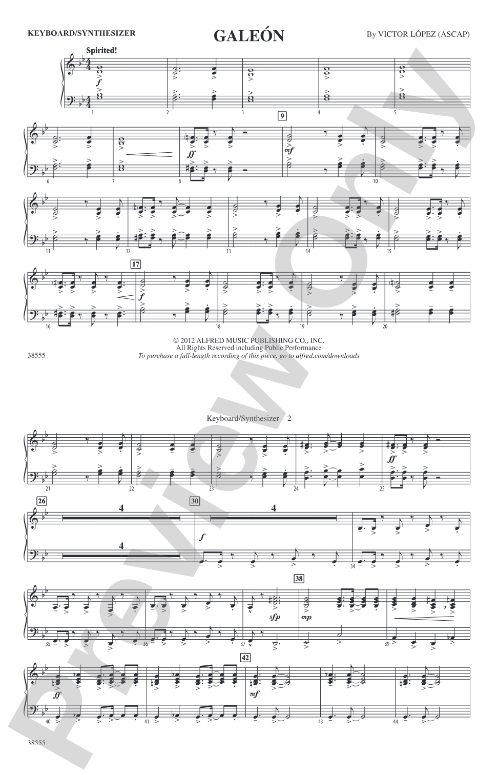 Galeón: Keyboard/Synthesizer