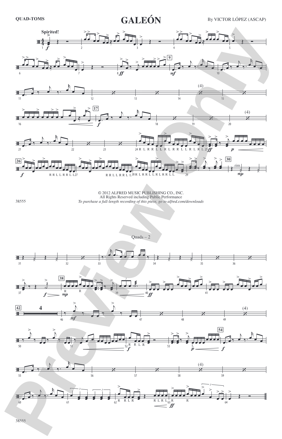 Galeón: Quad-Toms