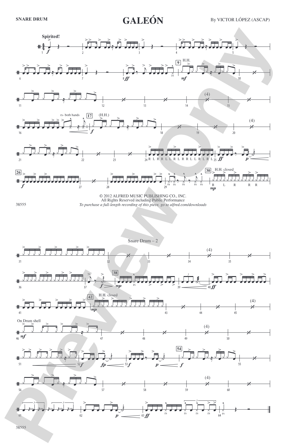 Galeón: Snare Drum