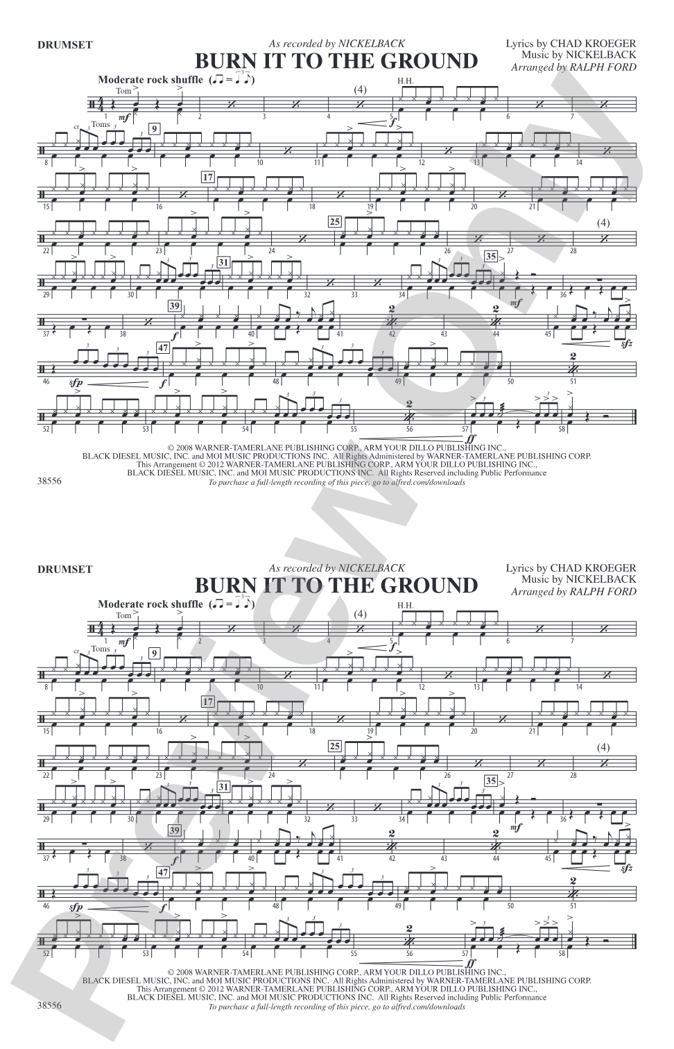 Burn It to the Ground: Drumset