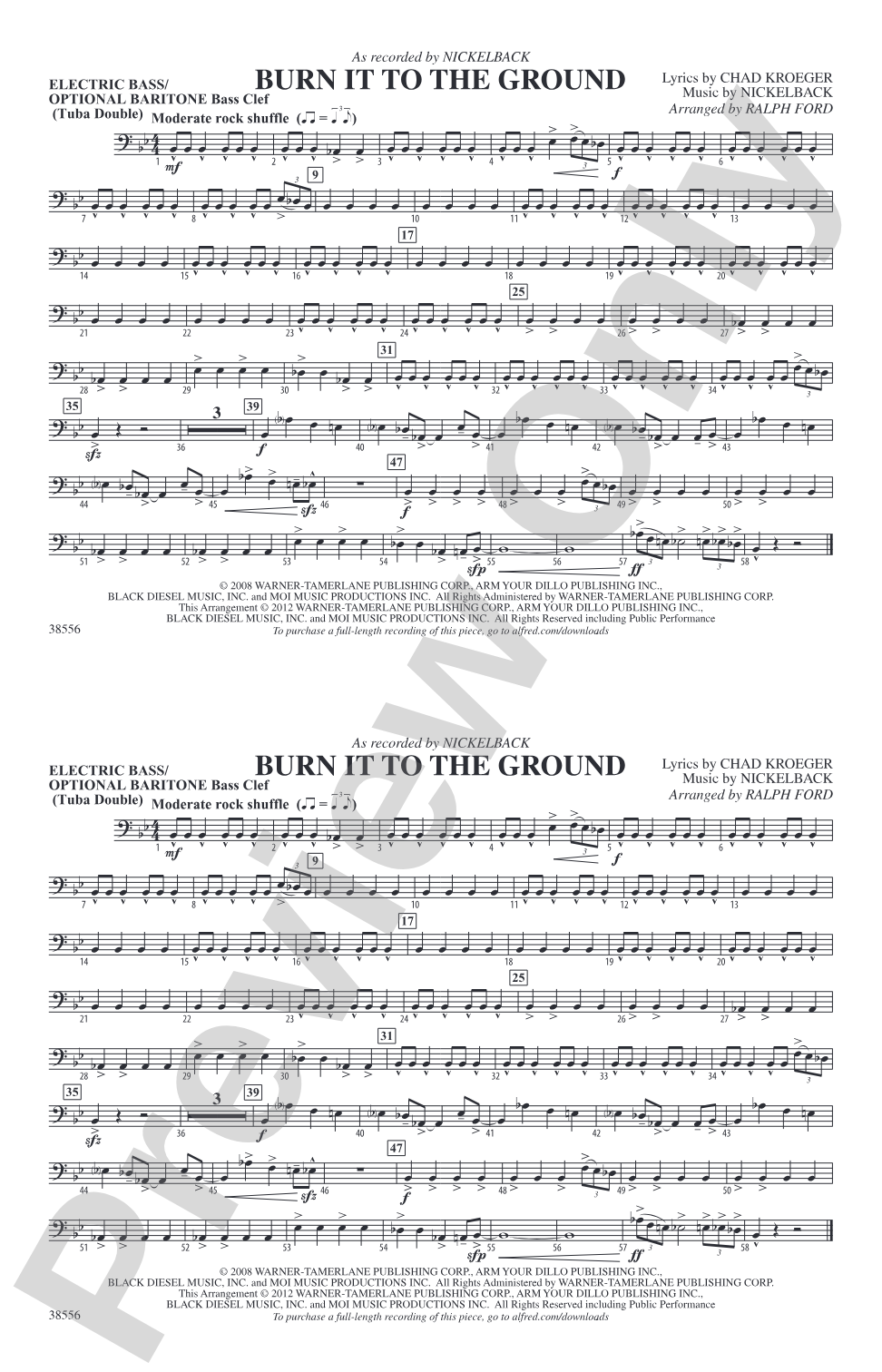 Burn It to the Ground: Electric Bass