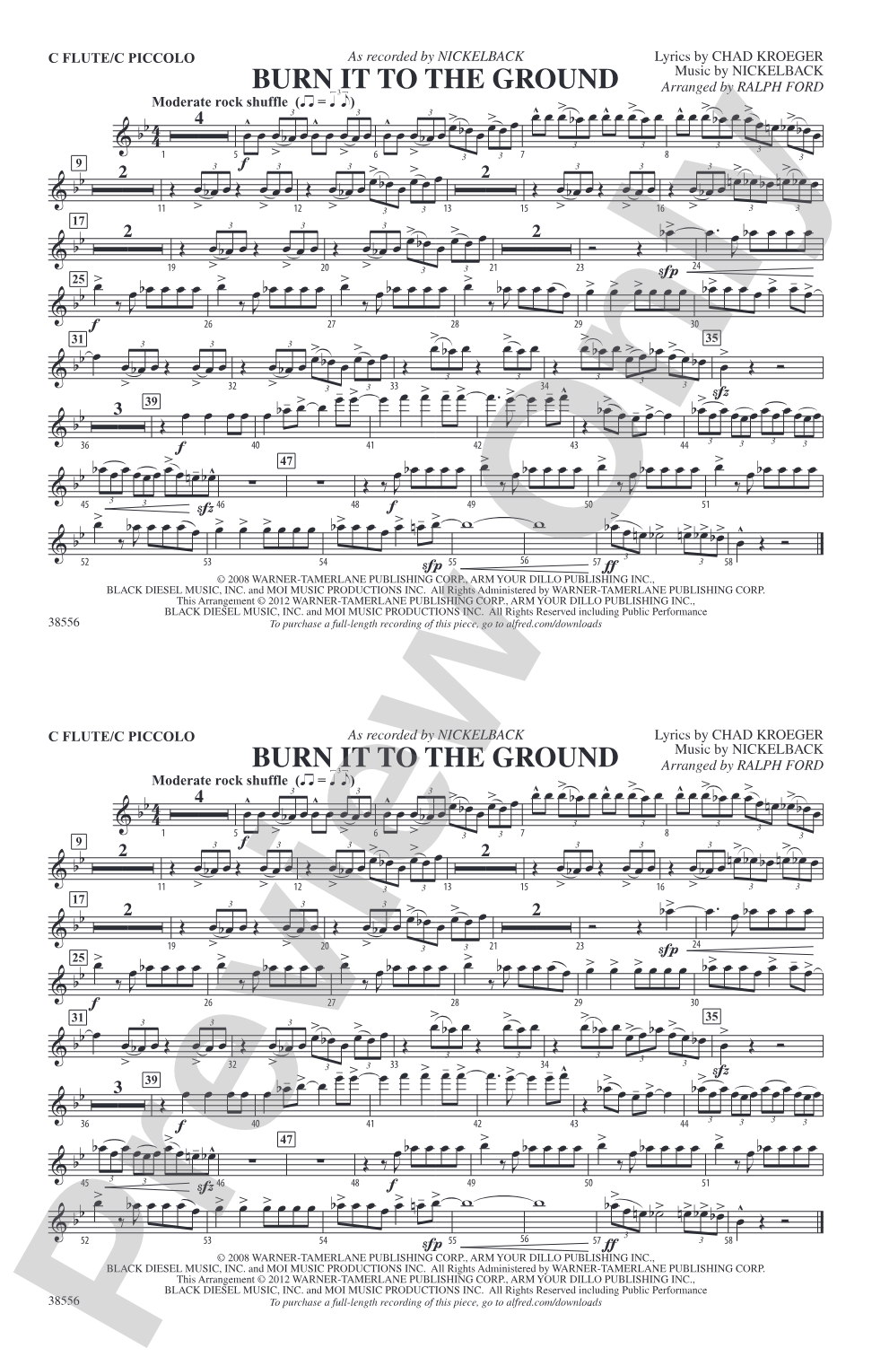 Burn It to the Ground: Flute