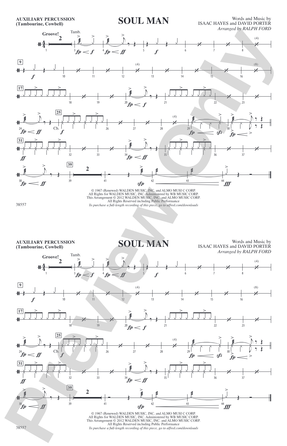 Soul Man: Auxiliary Percussion
