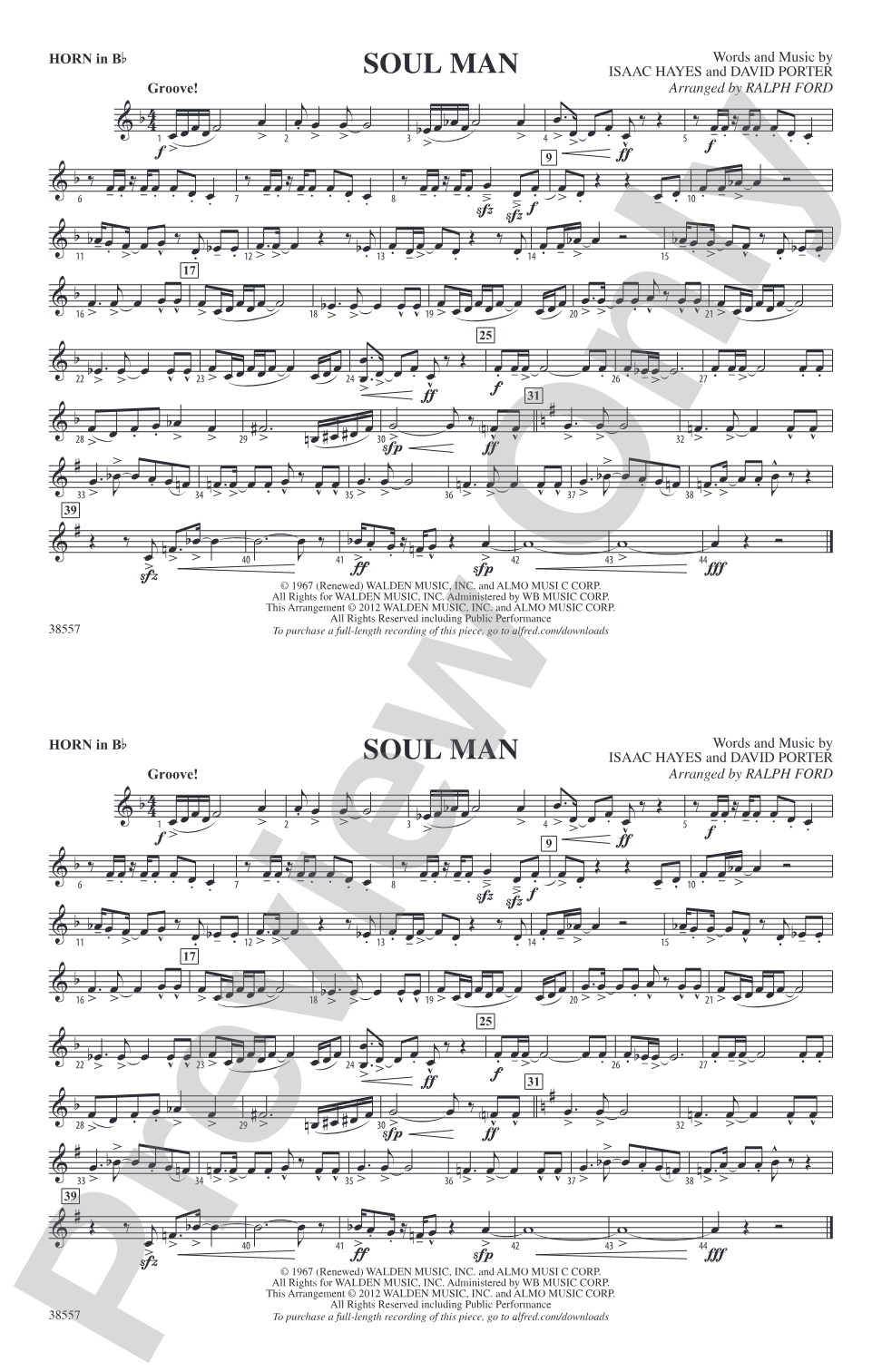 Soul Man: Horn in B flat