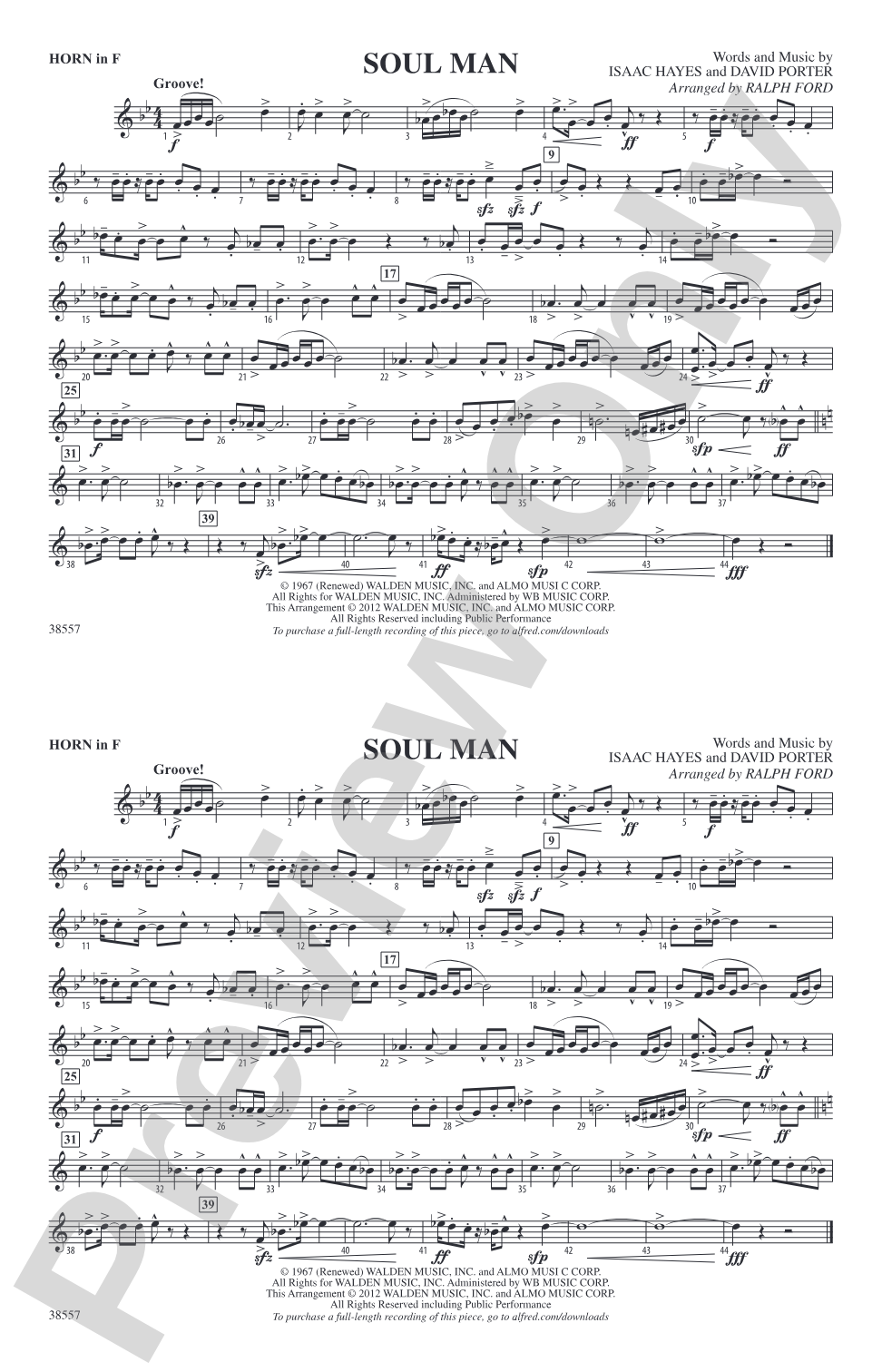 Soul Man: 1st F Horn