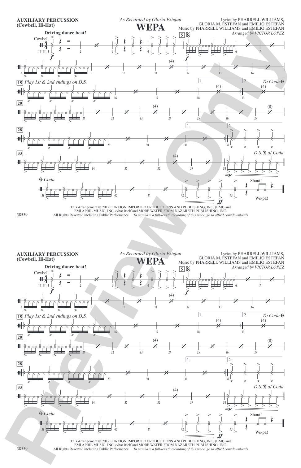 Wepa: Auxiliary Percussion