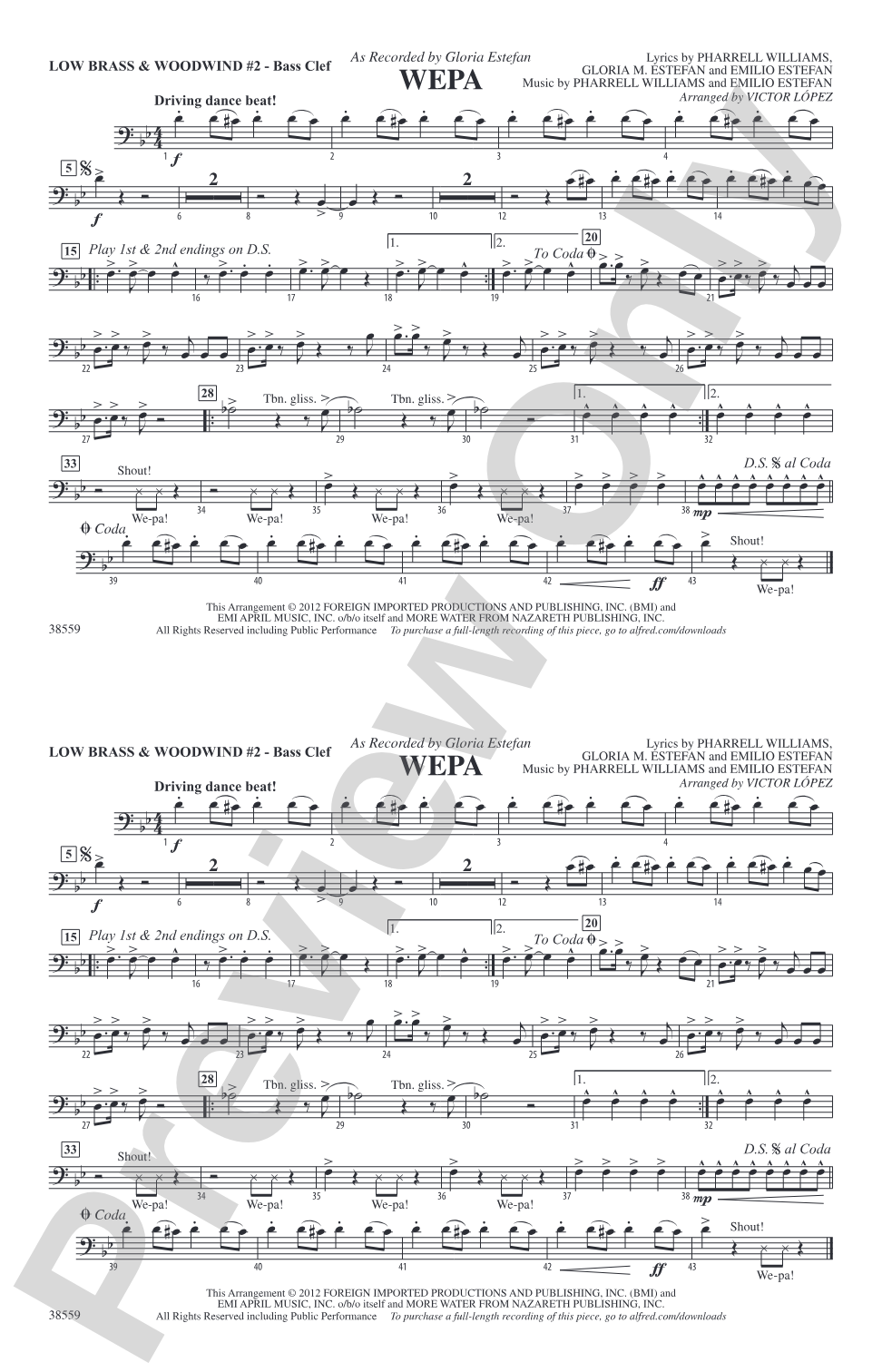 Wepa: Low Brass & Woodwinds #2 - Bass Clef