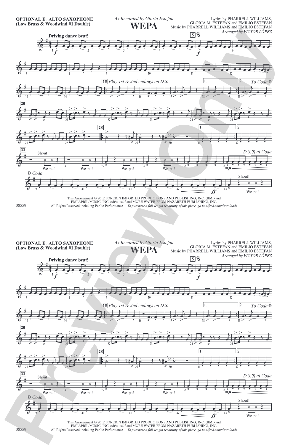 Wepa: Optional Alto Sax