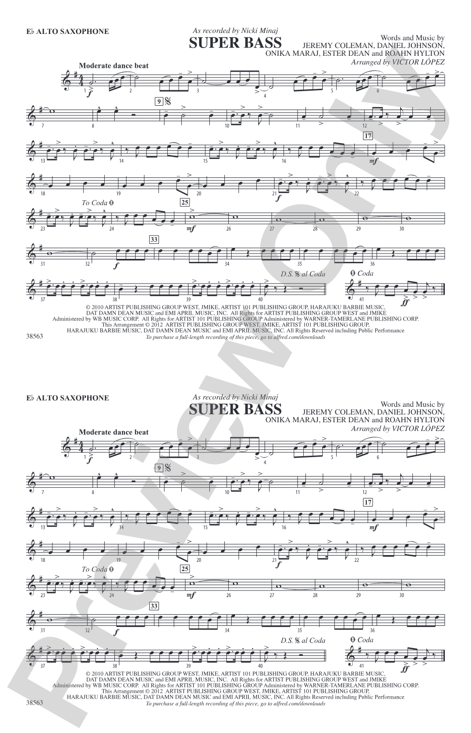 Super Bass: E-flat Alto Saxophone