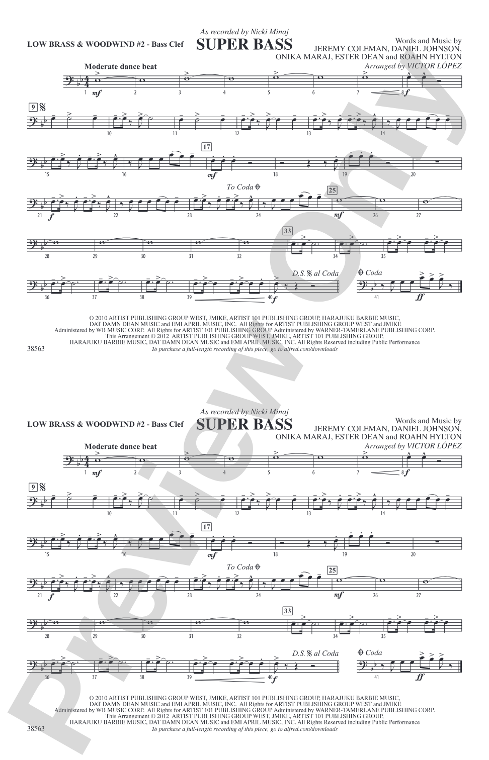 Super Bass: Low Brass & Woodwinds #2 - Bass Clef