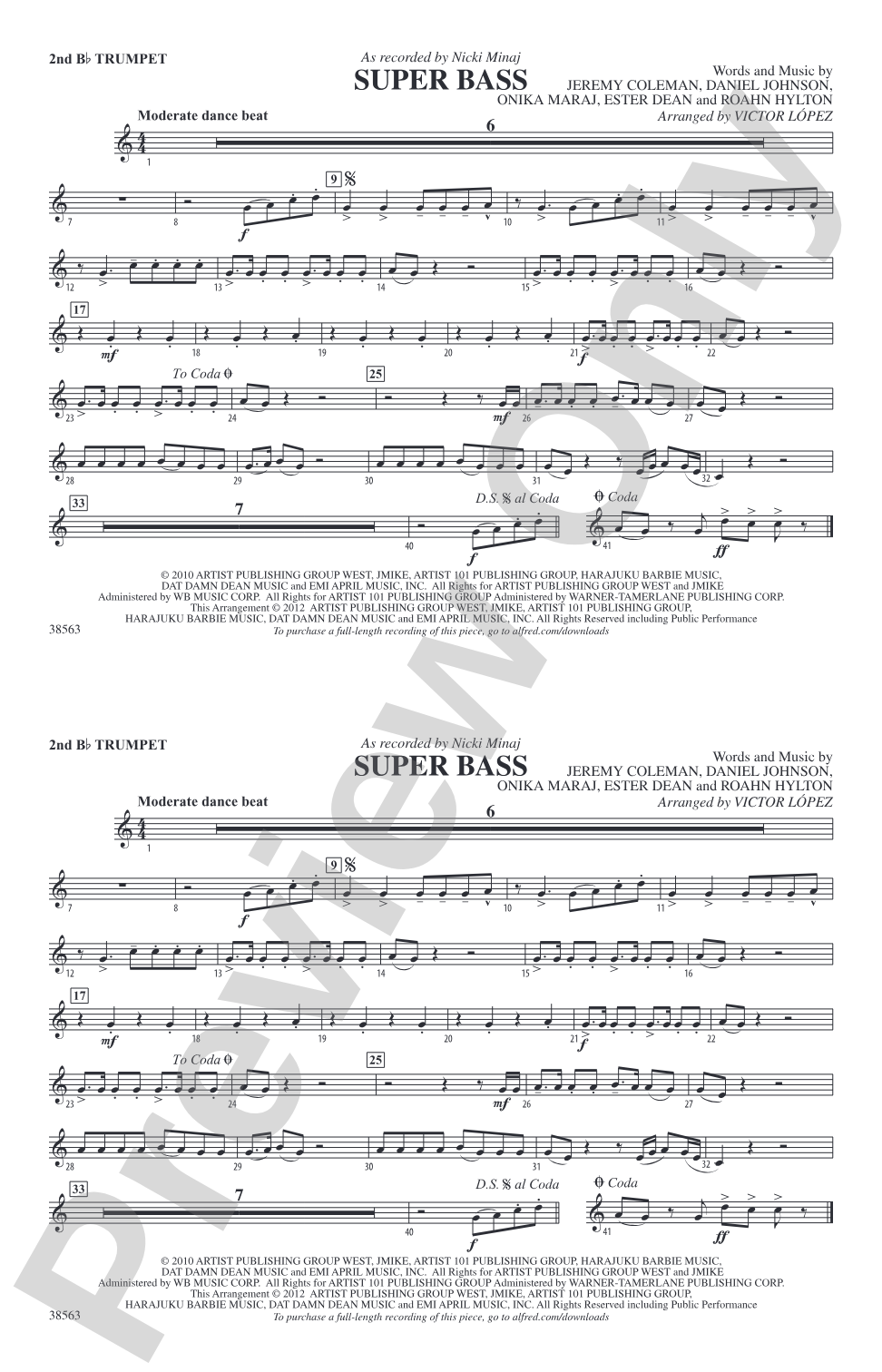 Super Bass: 2nd B-flat Trumpet