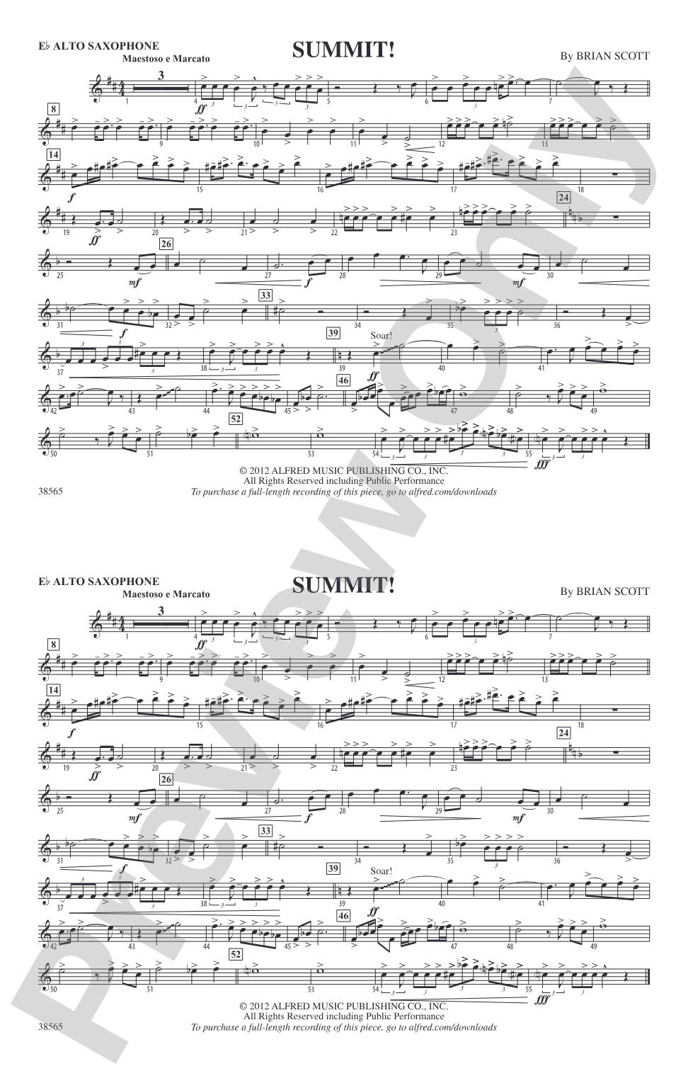Summit!: E-flat Alto Saxophone