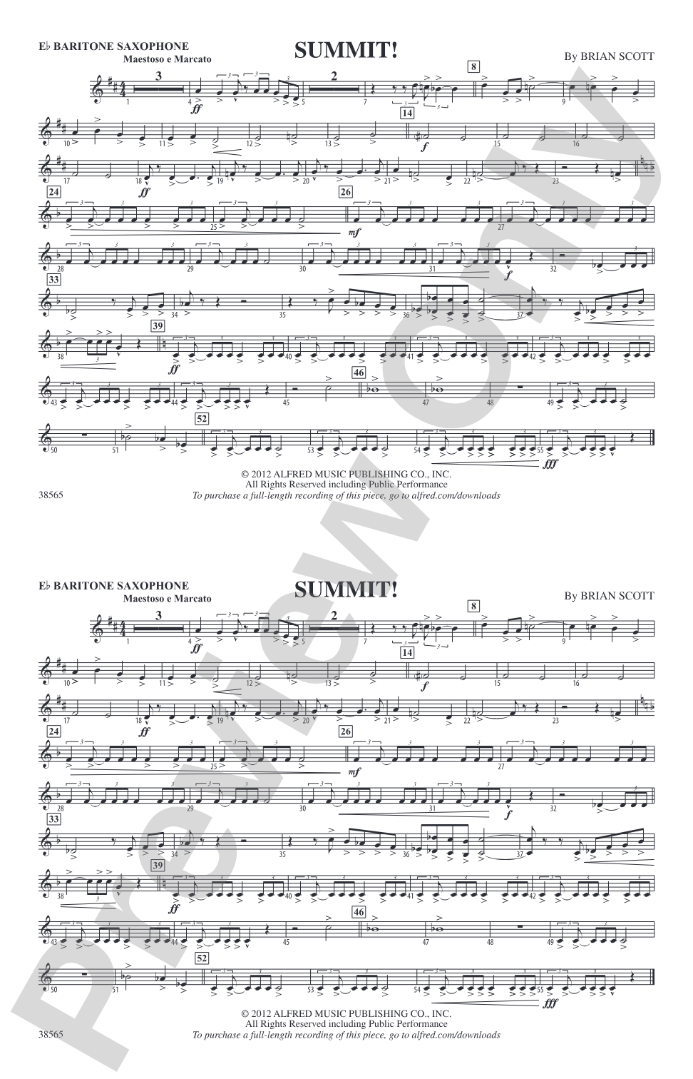 Summit!: E-flat Baritone Saxophone