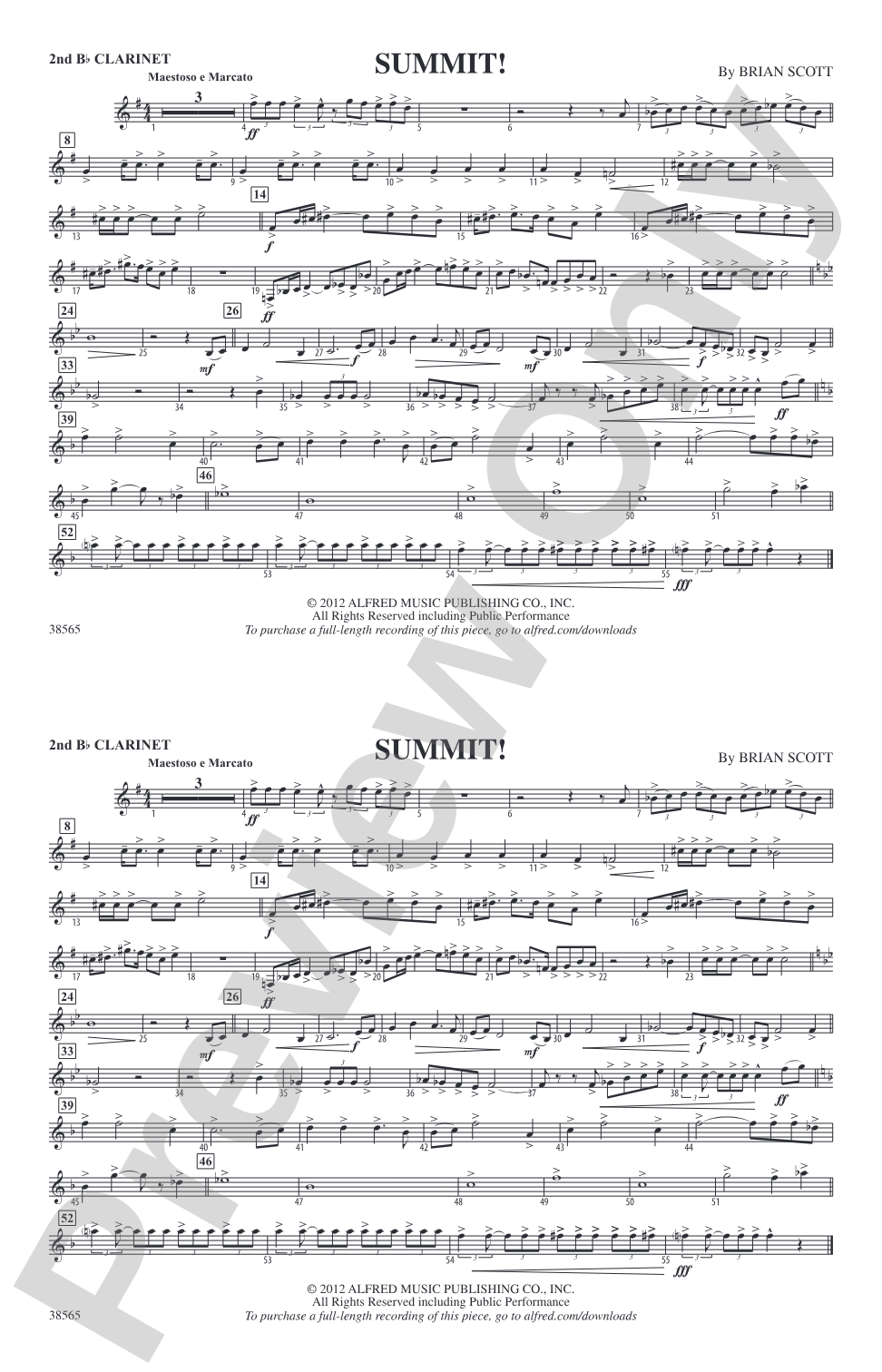 Summit!: 2nd B-flat Clarinet