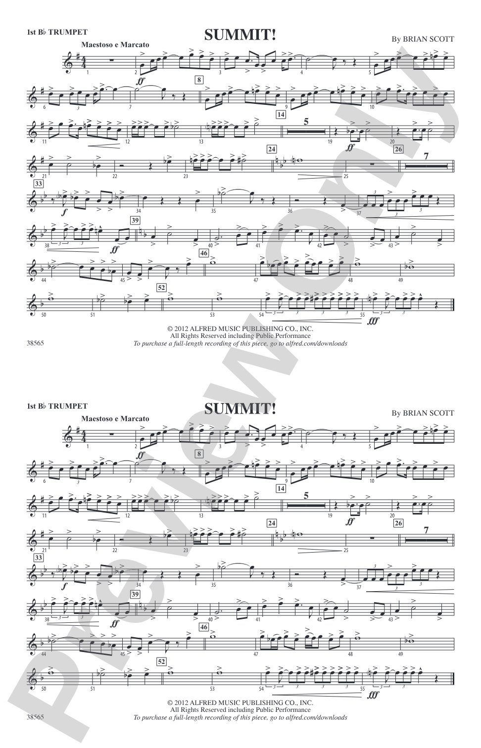 Summit!: 1st B-flat Trumpet