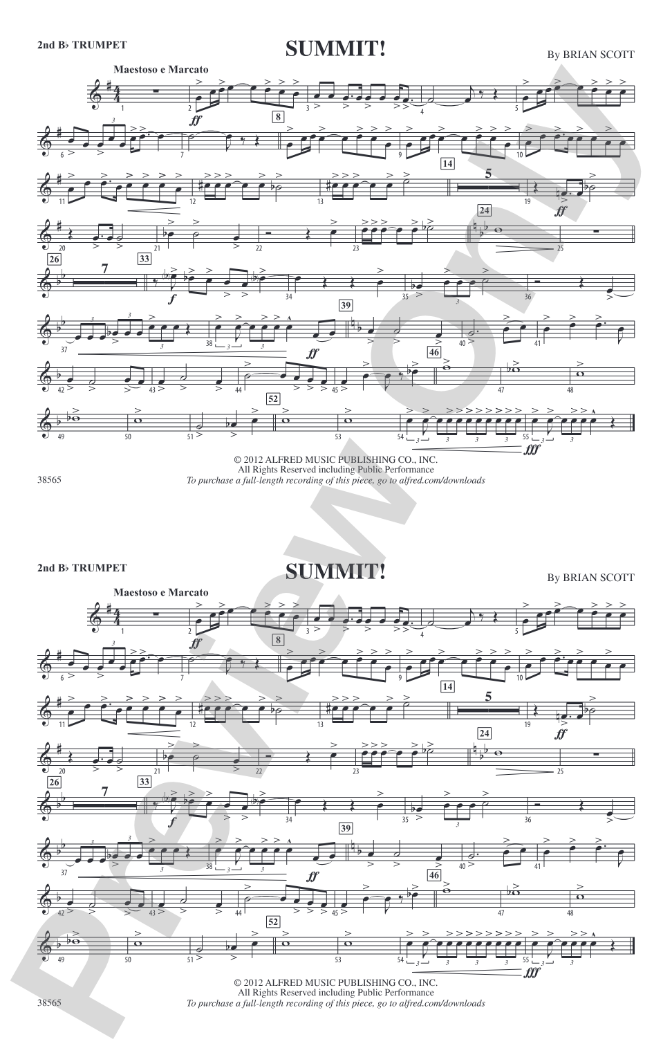 Summit!: 2nd B-flat Trumpet