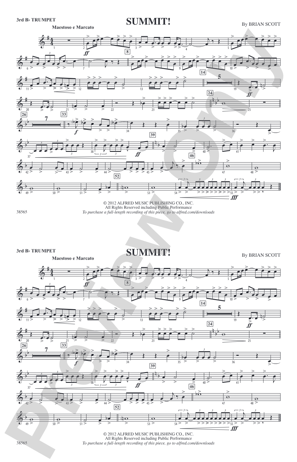 Summit!: 3rd B-flat Trumpet