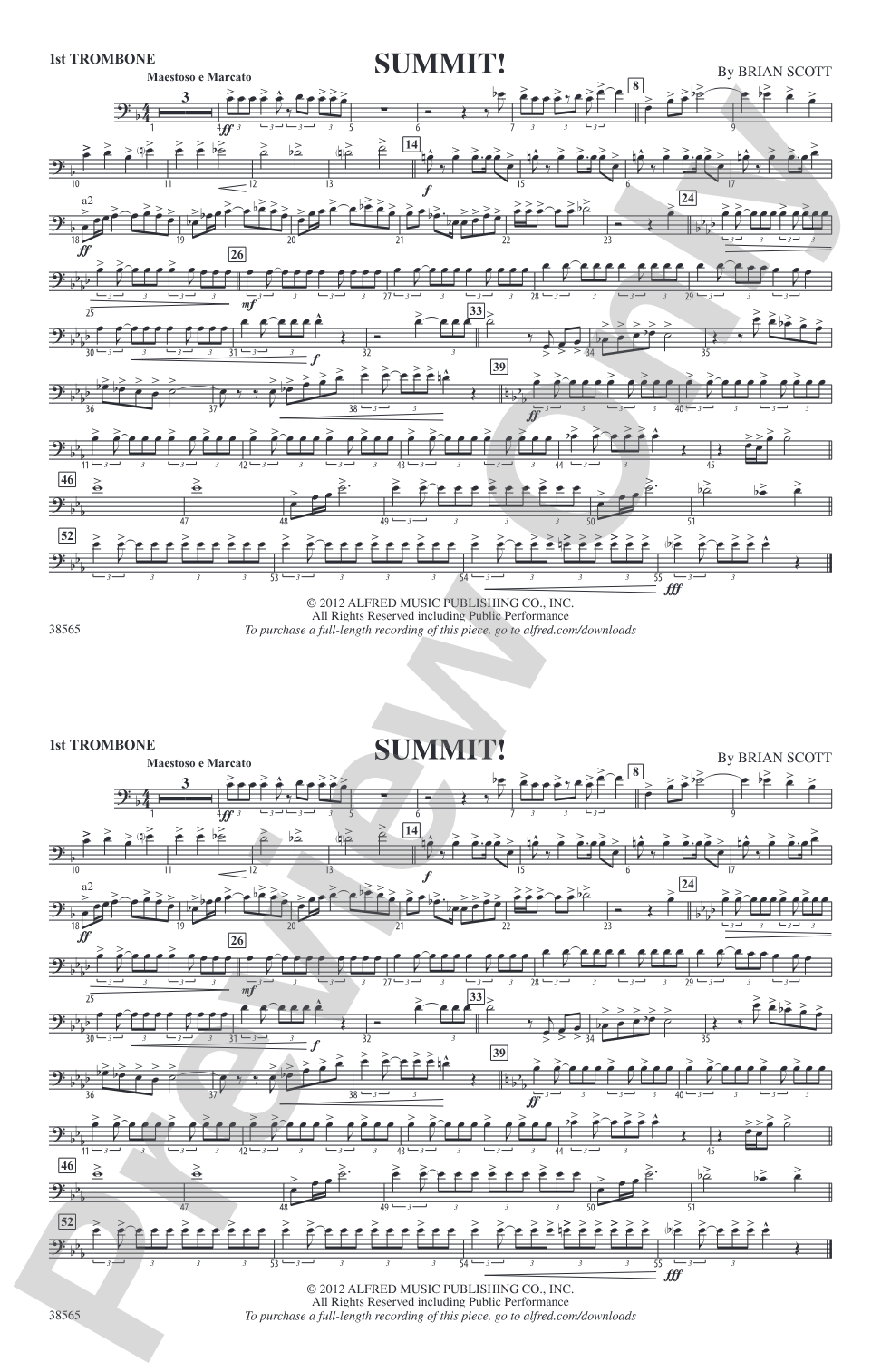 Summit!: 1st Trombone