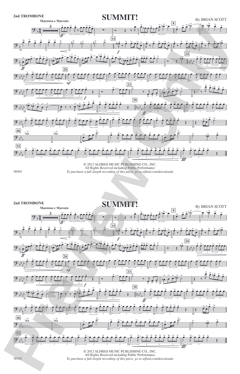 Summit!: 2nd Trombone