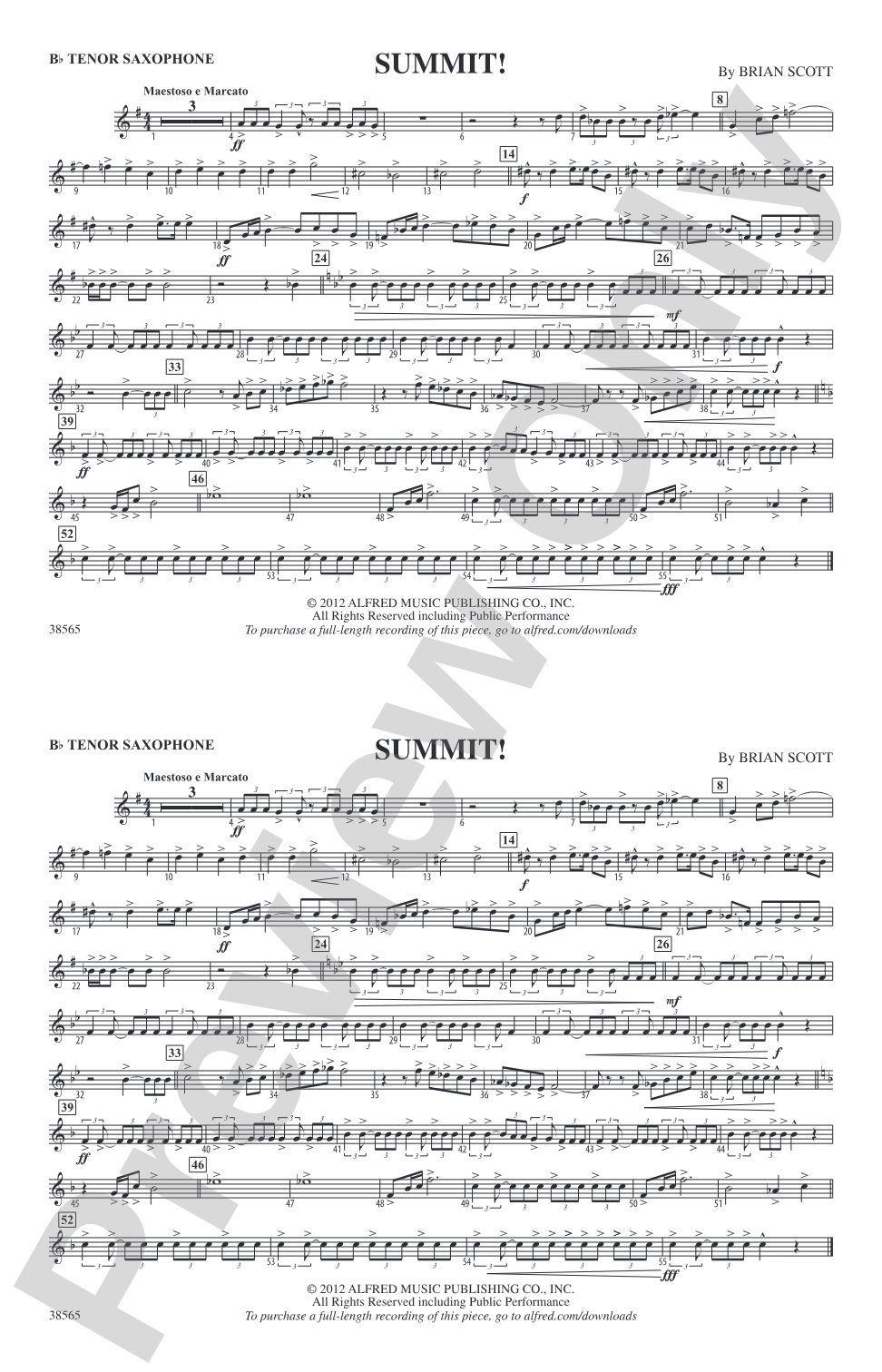 Summit!: B-flat Tenor Saxophone