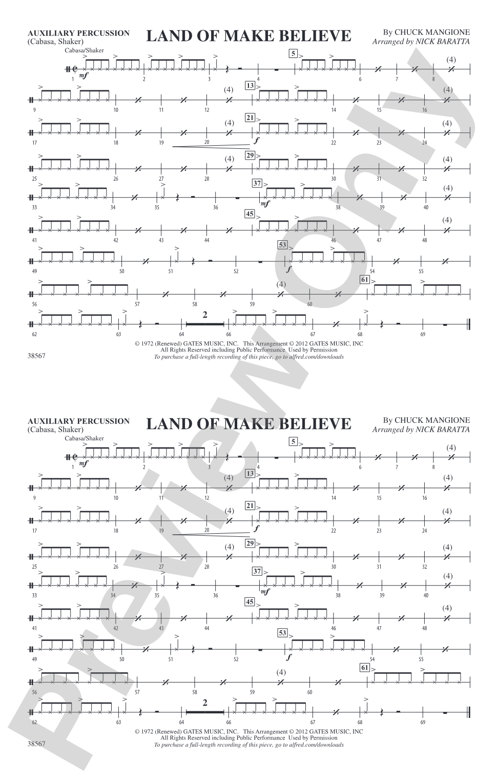 Land of Make Believe: Auxiliary Percussion