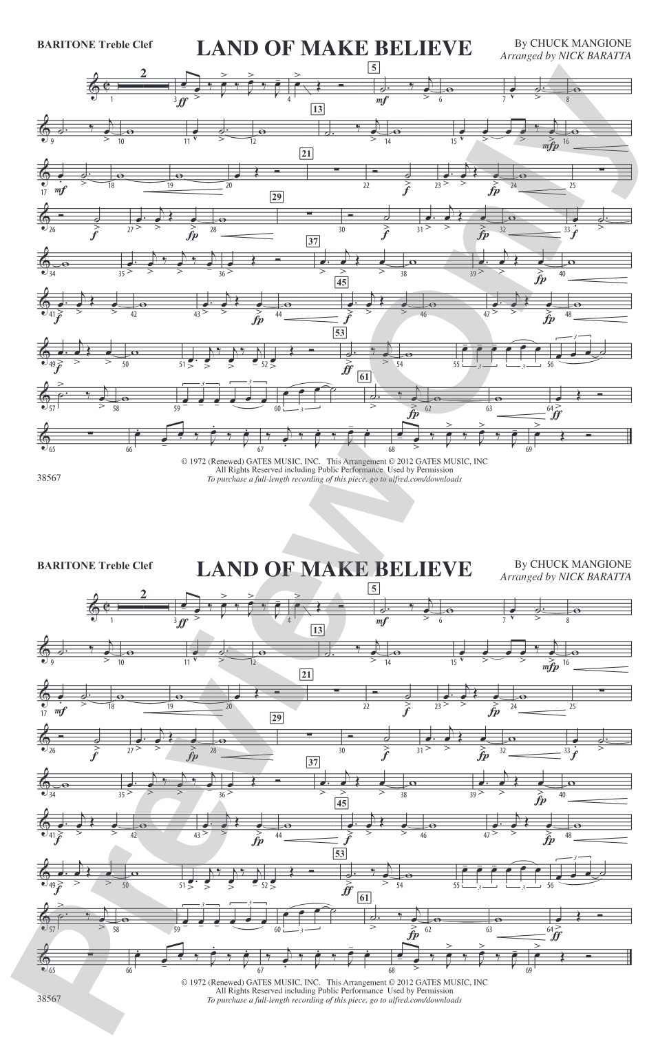 Land of Make Believe: Baritone T.C.