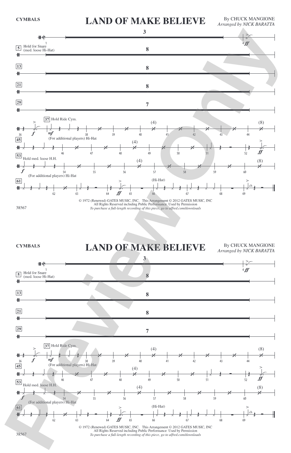 Land of Make Believe: Cymbals