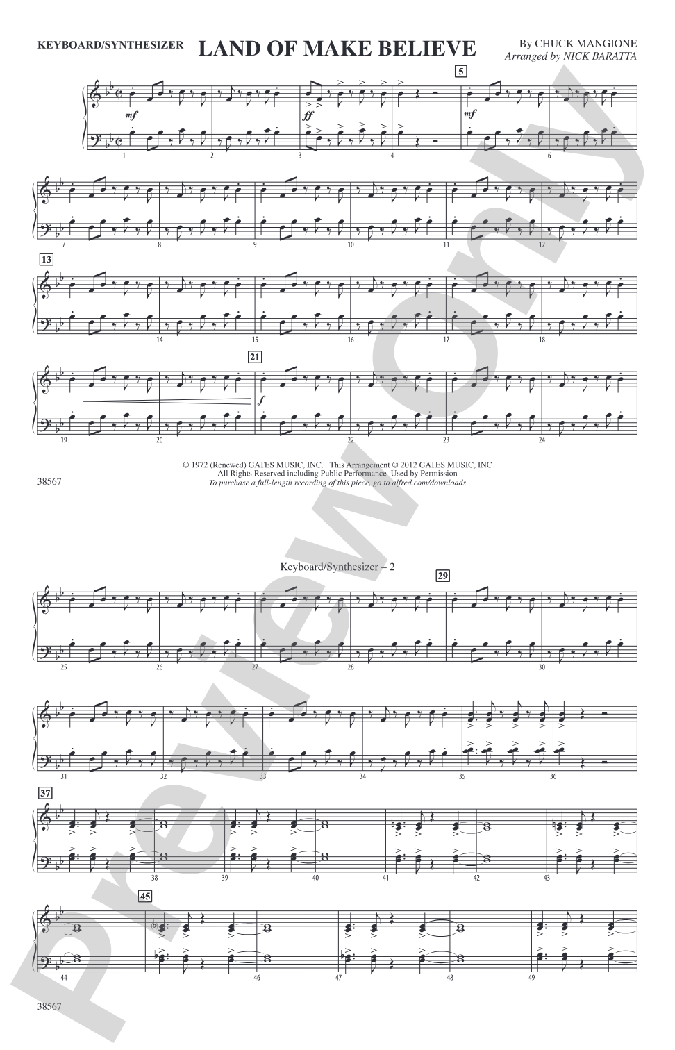 Land of Make Believe: Keyboard/Synthesizer